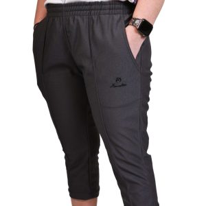 Henselite Ladies Sports Cropped Trousers - GREY - (PLEASE GO UP A SIZE AS SMALL SIZING)