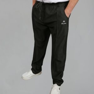 Henselite Mens Sports Trousers - (Black-Navy-Grey-Royal-Maroon)