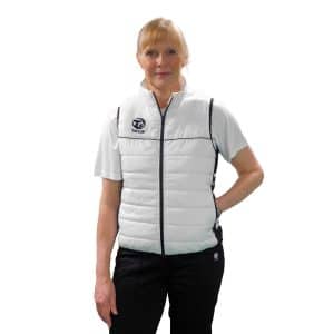 Taylor Ladies Puffa Bodywarmer - White/Black