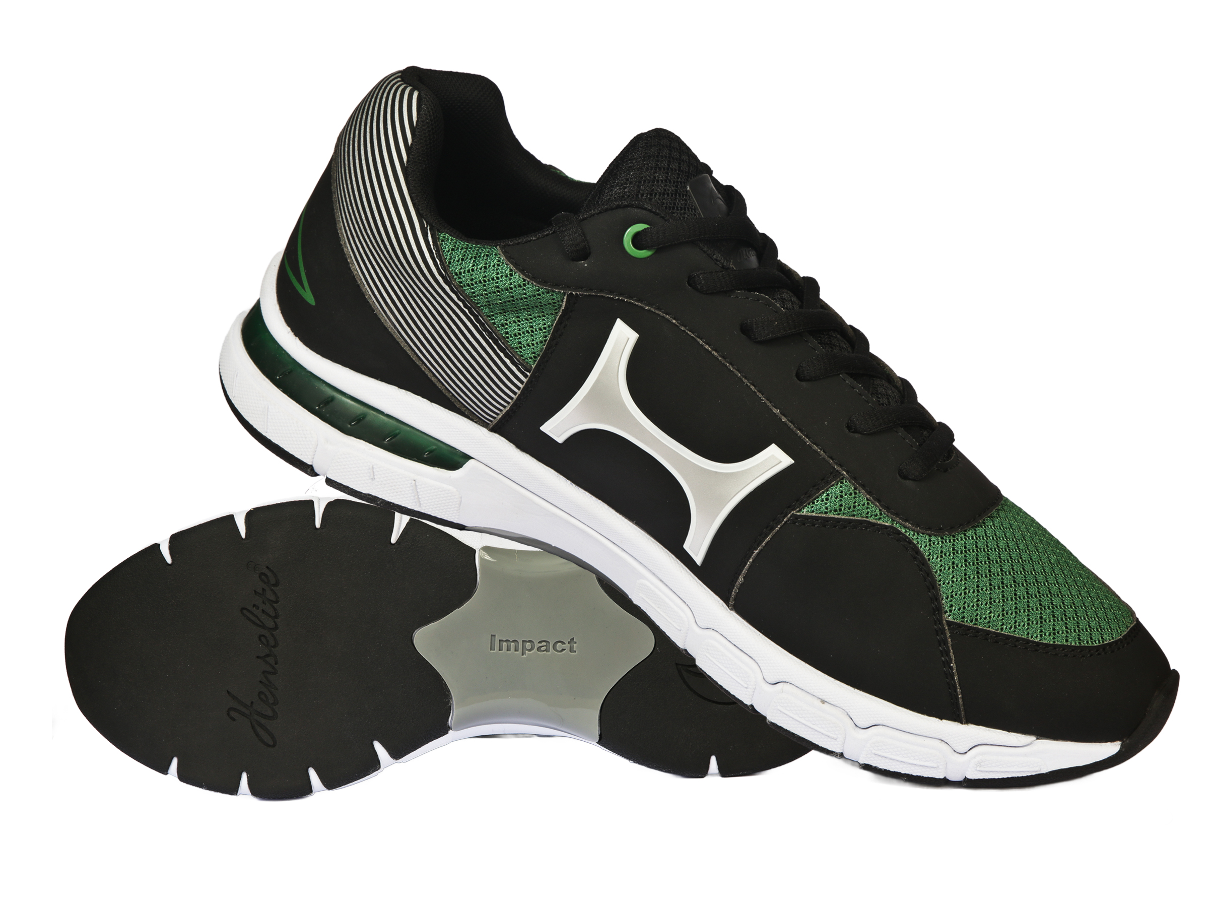 Henselite Bowls Shoes Impact M100 - Black/Green