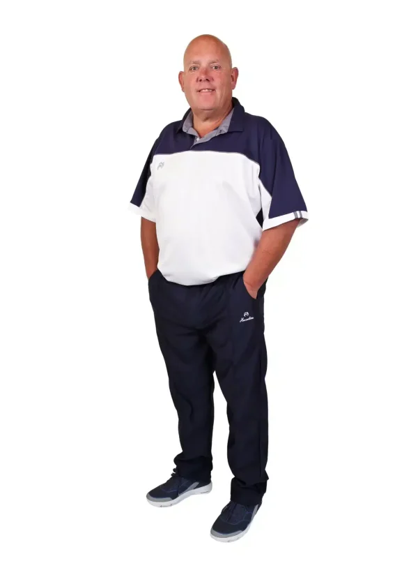 Henselite Mens Sports Trousers - Navy - With Zip Fly
