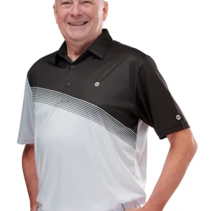 Drakes Pride Gents Orion Polo Black - Grey
