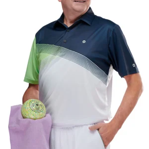 Drakes Pride Gents Orion Polo Navy - Green