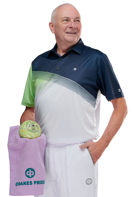 Drakes Pride Gents Orion Polo Navy - Green
