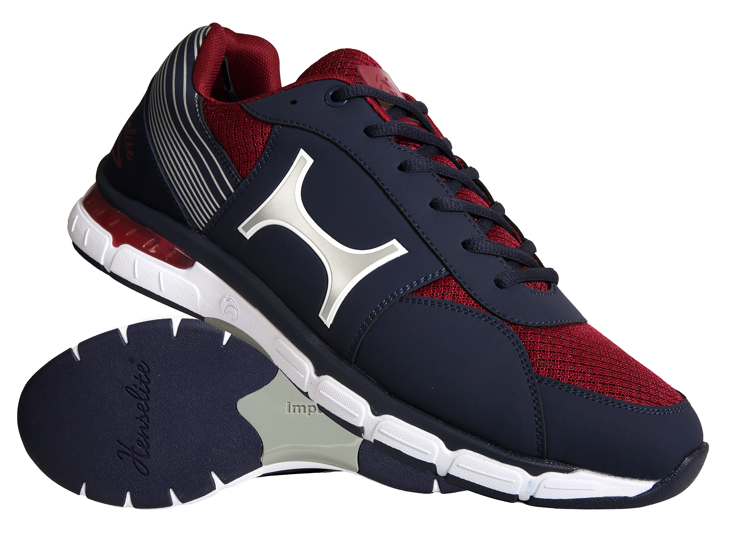 Henselite Bowls Shoes Impact M100 - Navy/Maroon